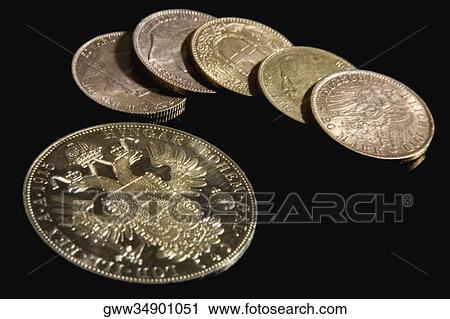 Close-up of coins View Large Photo Image Stock Image - Close-up of coins. Fotosearch