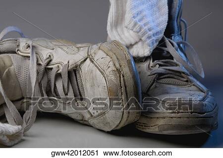 Close-up of dirty shoes View Large Photo Image Stock Image - Close-up of dirty shoes. Fotosearch