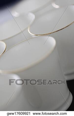 Close-up of empty tea cups View Large Photo Image Stock Image - Close-up of empty tea cups. Fotosearch