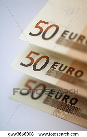 Close-up of fifty Euro banknotes View Large Photo Image Stock Image - Close-up of fifty Euro banknotes. Fotosearch
