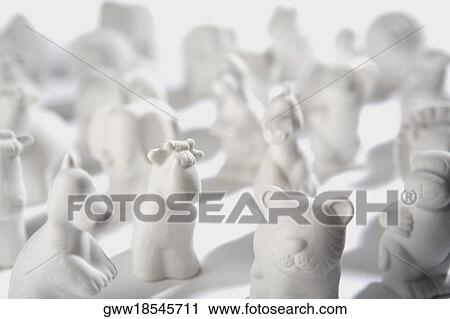 Close-up of figurines View Large Photo Image Stock Image - Close-up of figurines. Fotosearch