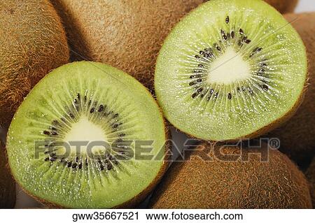 Close-up of kiwi fruits View Large Photo Image Stock Image - Close-up of kiwi fruits. Fotosearch