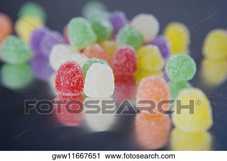 Close-up of multi-colored candy View Large Photo Image Stock Image - Close-up of multi-colored candy. Fotosearch