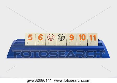 Close-up of number blocks in a row View Large Photo Image Stock Image - Close-up of number blocks in a row. Fotosearch