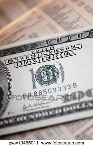 Close-up of one hundred dollar bill View Large Photo Image Stock Image - Close-up of one hundred dollar bill. Fotosearch