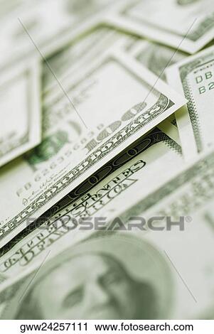 Close-up of one hundred dollar bills View Large Photo Image Stock Image - Close-up of one hundred dollar bills. Fotosearch