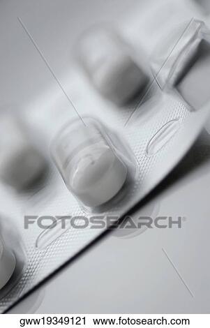 Stock Image - Close-up of pills. Fotosearch