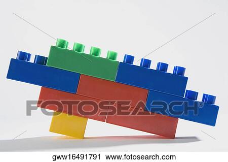 Close-up of plastic block toys View Large Photo Image Stock Image - Close-up of plastic block toys. Fotosearch