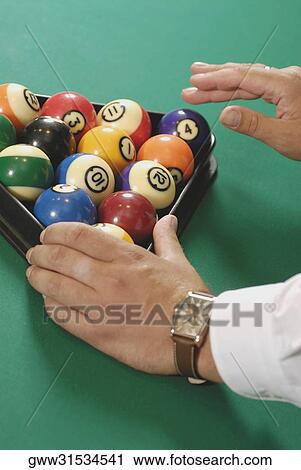 Close-up of pool balls on a pool table View Large Photo Image Stock Image - Close-up of pool balls on a pool table. Fotosearch