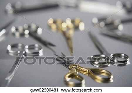 Stock Image - Close-up of scissors. Fotosearch