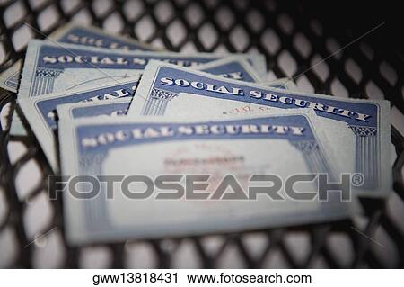 Close-up of social security cards View Large Photo Image Stock Image - Close-up of social security cards. Fotosearch