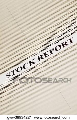 Stock Image - Close-up of stock market data. Fotosearch