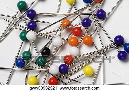Close-up of straight pins View Large Photo Image Stock Image - Close-up of straight pins. Fotosearch