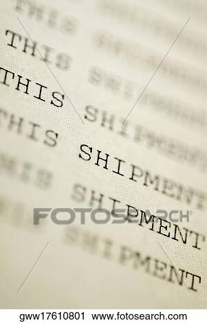 Stock Image - Close-up of text on a sheet of paper. Fotosearch