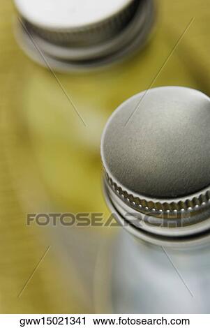Stock Image - Close-up of two bottles. Fotosearch