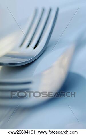 Close-up of two forks View Large Photo Image Stock Image - Close-up of two forks. Fotosearch