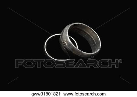 Close-up of two rings View Large Photo Image Stock Image - Close-up of two rings. Fotosearch