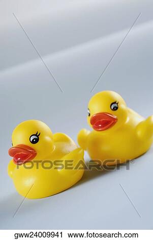 Close-up of two rubber ducks View Large Photo Image Stock Image - Close-up of two rubber ducks. Fotosearch