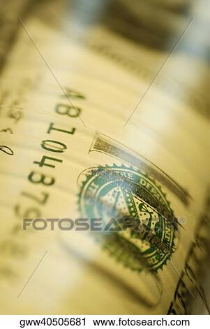 Stock Image - Close-up of US paper currency. Fotosearch