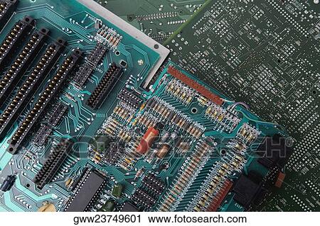 High angle view of mother boards View Large Photo Image Stock Image - High angle view of mother boards. Fotosearch