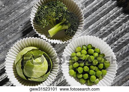 High angle view of vegetables in paper cups View Large Photo Image Stock Image - High angle view of vegetables in paper cups. Fotosearch