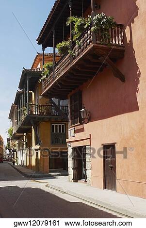 Houses along a street View Large Photo Image Stock Image - Houses along a street. Fotosearch
