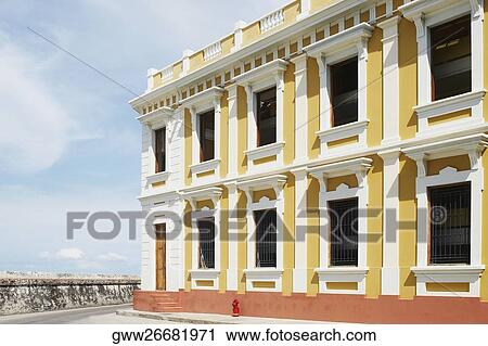 Stock Image - Low angle view of a building. Fotosearch
