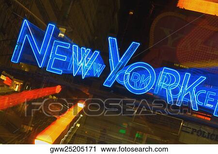 Neon sign on a police station, New York City, New York State, USA View Large Photo Image Stock Image - Neon sign on a police station, New York City, New York State, USA. Fotosearch