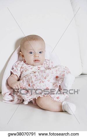 Portrait of a baby girl View Large Photo Image Stock Image - Portrait of a baby girl. Fotosearch