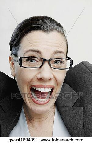 Portrait of a businesswoman laughing View Large Photo Image Stock Image - Portrait of a businesswoman laughing. Fotosearch
