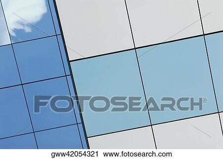 Reflection of sky and clouds on a building View Large Photo Image Stock Image - Reflection of sky and clouds on a building. Fotosearch