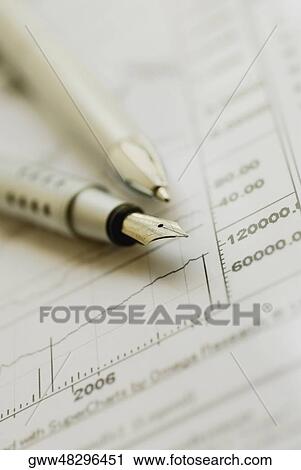 Close-up of a ballpoint pen and a fountain pen on a sheet of paper View Large Photo Image Stock Image - Close-up of a ballpoint pen and a fountain pen on a sheet of paper. Fotosearch
