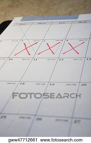 Close-up of a calendar View Large Photo Image Stock Image - Close-up of a calendar. Fotosearch