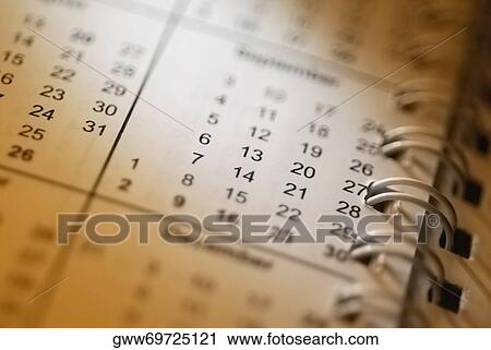 Close-up of a calendar View Large Photo Image Stock Image - Close-up of a calendar. Fotosearch