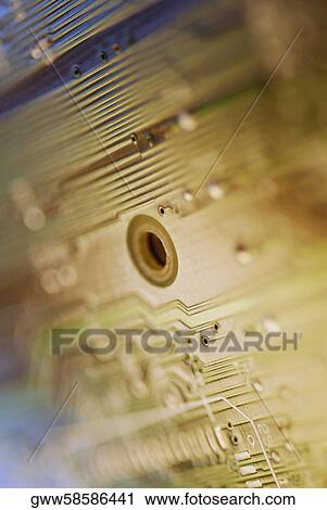 Close-up of a circuit board View Large Photo Image Stock Image - Close-up of a circuit board. Fotosearch