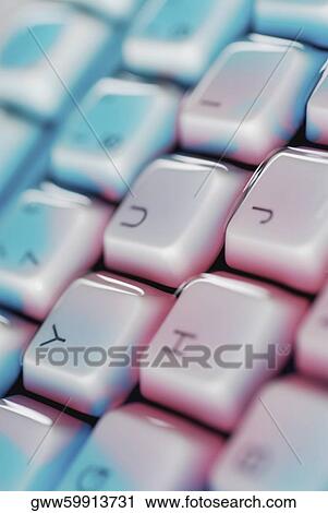 Stock Image - Close-up of a computer keyboard. Fotosearch