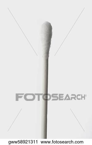 Stock Image - Close-up of a cotton swab. Fotosearch