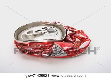 Close-up of a crushed can View Large Photo Image Stock Image - Close-up of a crushed can. Fotosearch