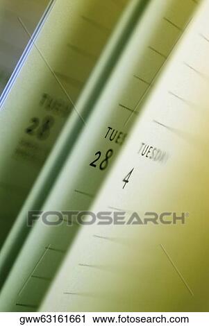 Stock Image - Close-up of a diary. Fotosearch