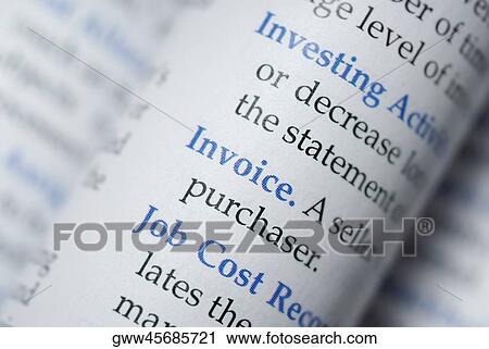 Stock Image - Close-up of a financial document. Fotosearch