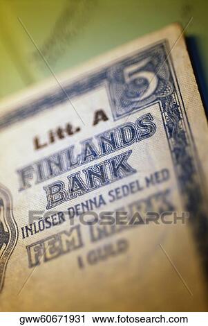 Close-up of a Finnish banknote View Large Photo Image Stock Image - Close-up of a Finnish banknote. Fotosearch