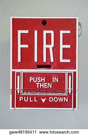 Close-up of a fire alarm View Large Photo Image Stock Image - Close-up of a fire alarm. Fotosearch