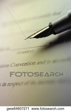 Close-up of a fountain pen on a sheet of paper View Large Photo Image Stock Image - Close-up of a fountain pen on a sheet of paper. Fotosearch
