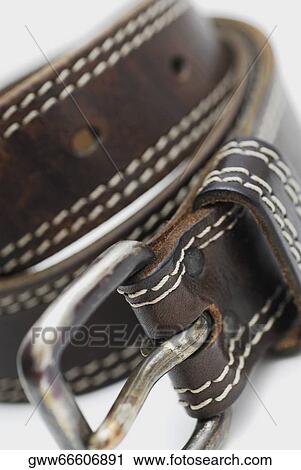 Close-up of a leather belt View Large Photo Image Stock Image - Close-up of a leather belt. Fotosearch