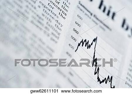 Close-up of a line graph on a business report View Large Photo Image Stock Image - Close-up of a line graph on a business report. Fotosearch