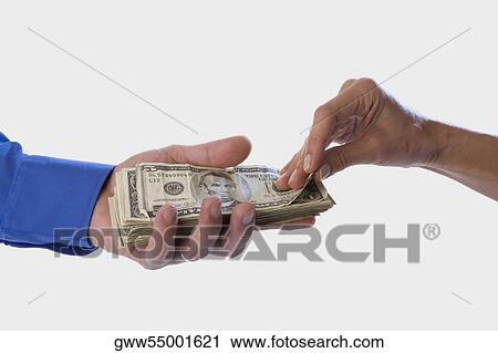 Close-up of a man receiving dollars View Large Photo Image Stock Image - Close-up of a man receiving dollars. Fotosearch