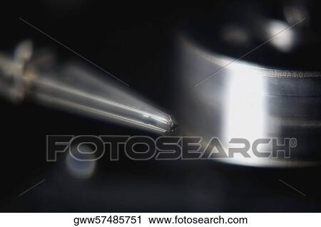 Stock Image - Close-up of a metal surface. Fotosearch