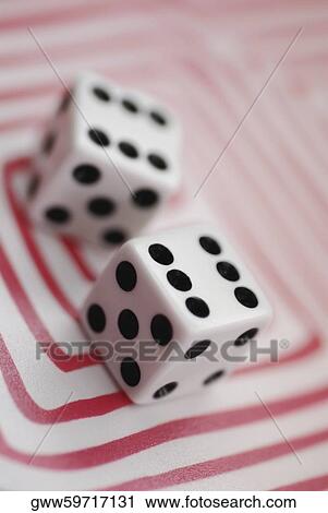 Stock Image - Close-up of a pair of dice. Fotosearch