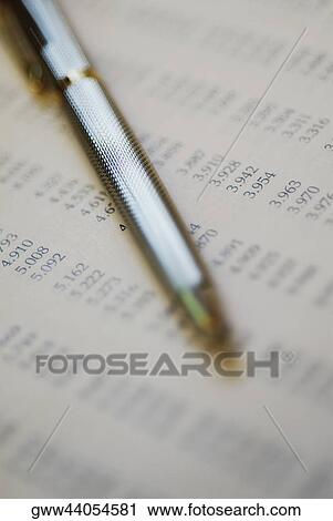 Close-up of a pen on a document View Large Photo Image Stock Image - Close-up of a pen on a document. Fotosearch