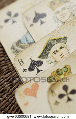 Close-up of a playing cards in a row View Large Photo Image Stock Image - Close-up of a playing cards in a row. Fotosearch